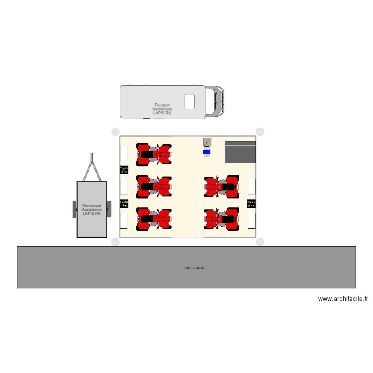 INSTALLATION PADDOCK GATEL V1. Plan de 1 pièce et 48 m2