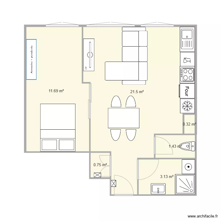 34 av gare projet&eacute;. Plan de 