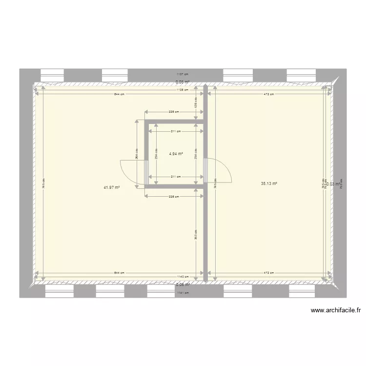 jacobins 2 Etage brut. Plan de 