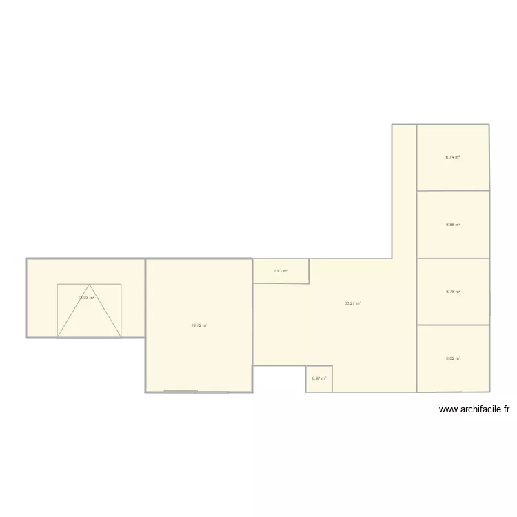 maison champagnac de belair agrandissement. Plan de 