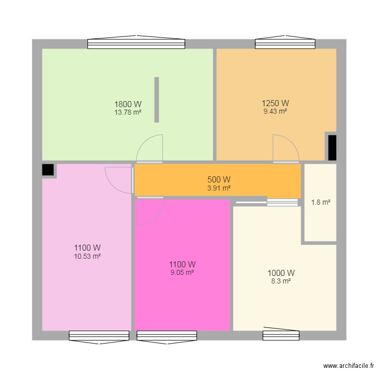 Sin Le Noble Etage Chauffage. Plan de 0 pièce et 0 m2