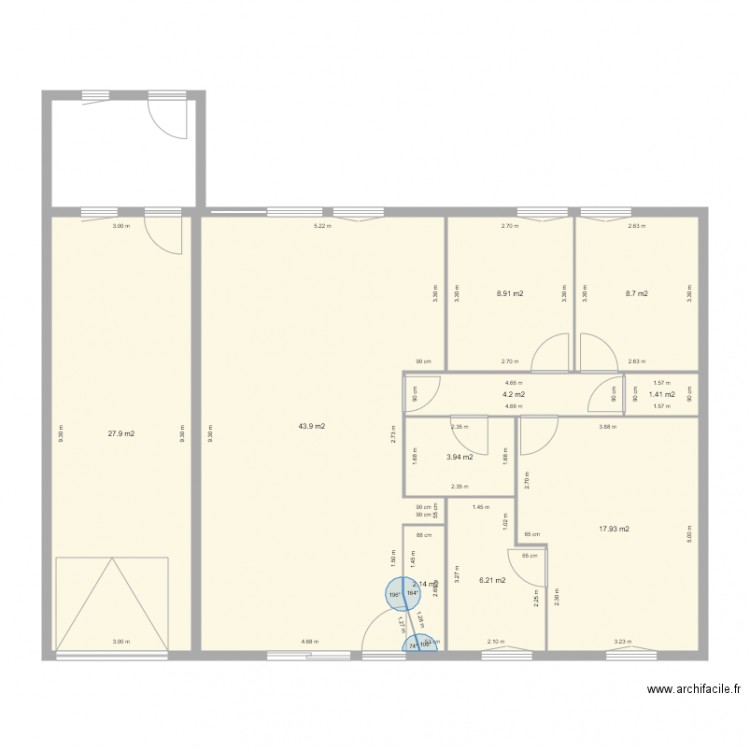 extension garage suite. Plan de 0 pièce et 0 m2
