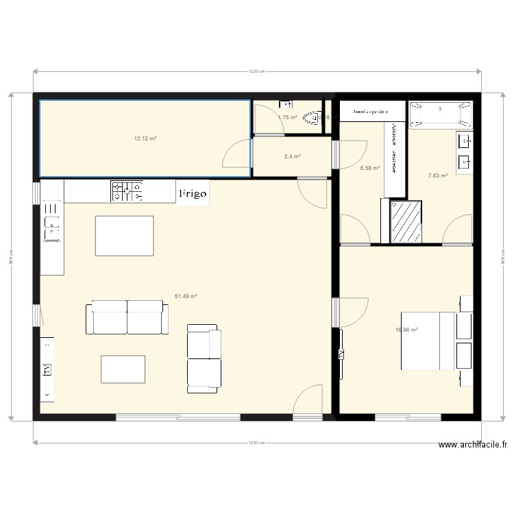 grange la ct st andre. Plan de 0 pièce et 0 m2