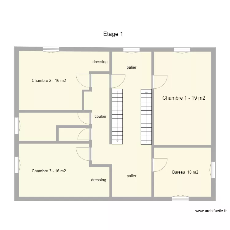 etage 1 ok Fournier. Plan de 