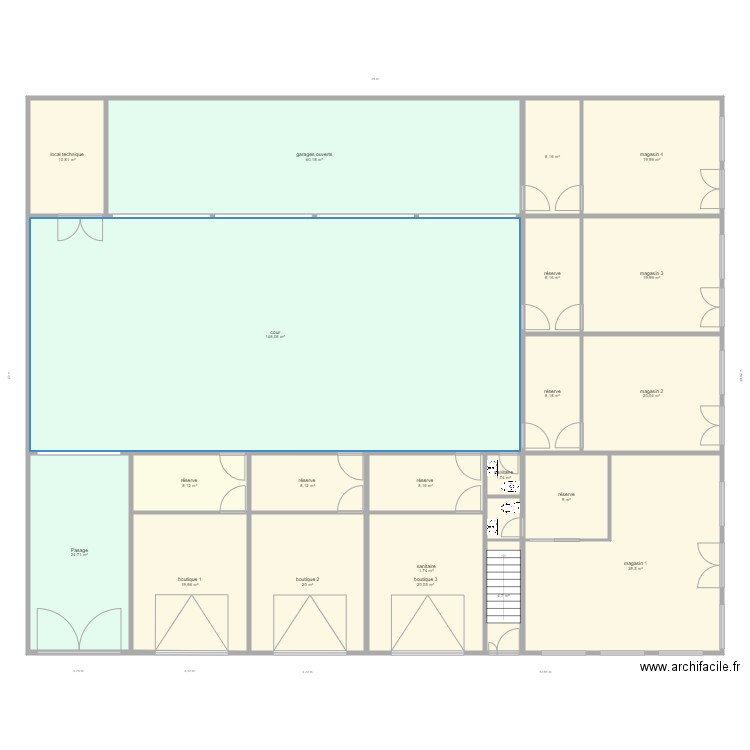 KESTIA 1. Plan de 21 pièces et 467 m2