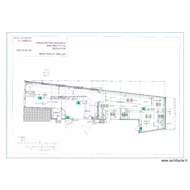 Boucherie de Romorantin. Plan de 