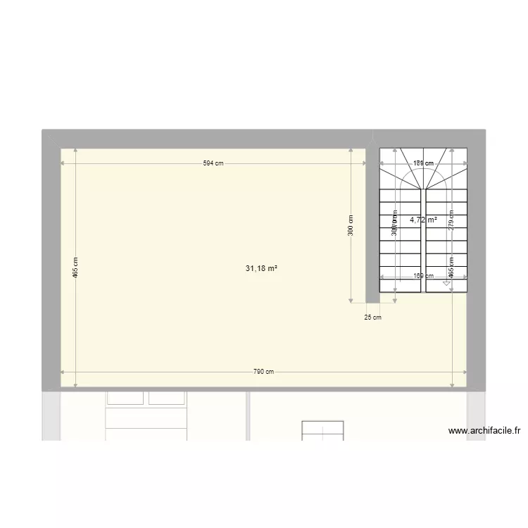sicelle 100m2. Plan de 