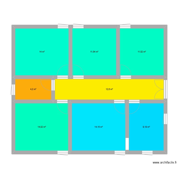 Plan 01: 11x9. Plan de 0 pièce et 0 m2