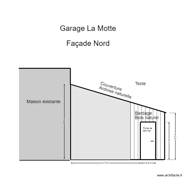 Garage la motte 7. Plan de 