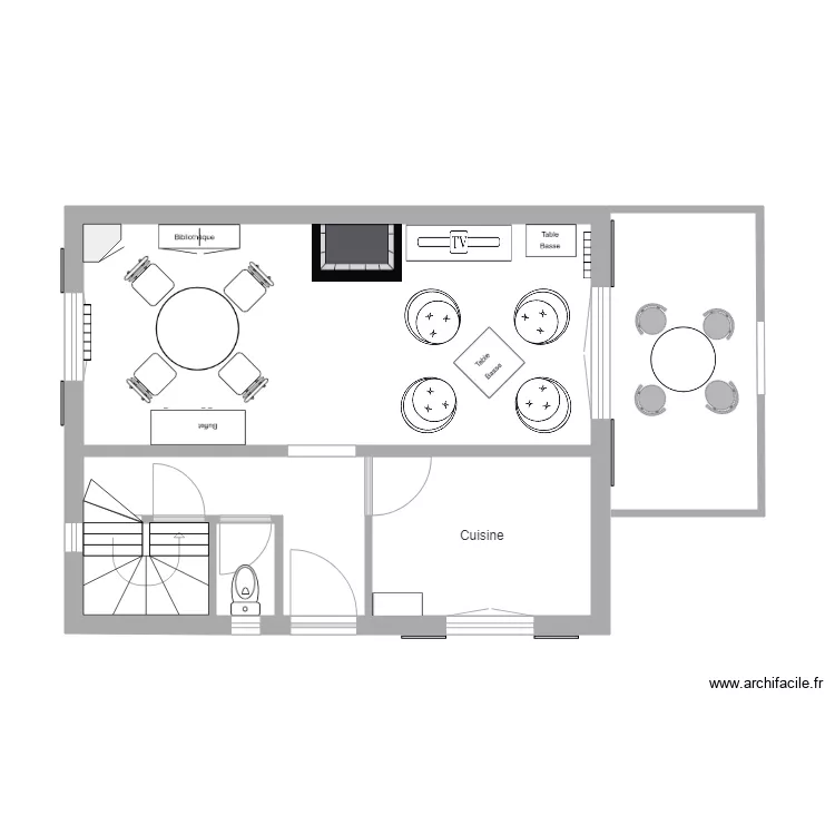 Rez de chauss&eacute;e. Plan de 