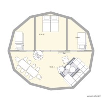 plan yourte 60m2