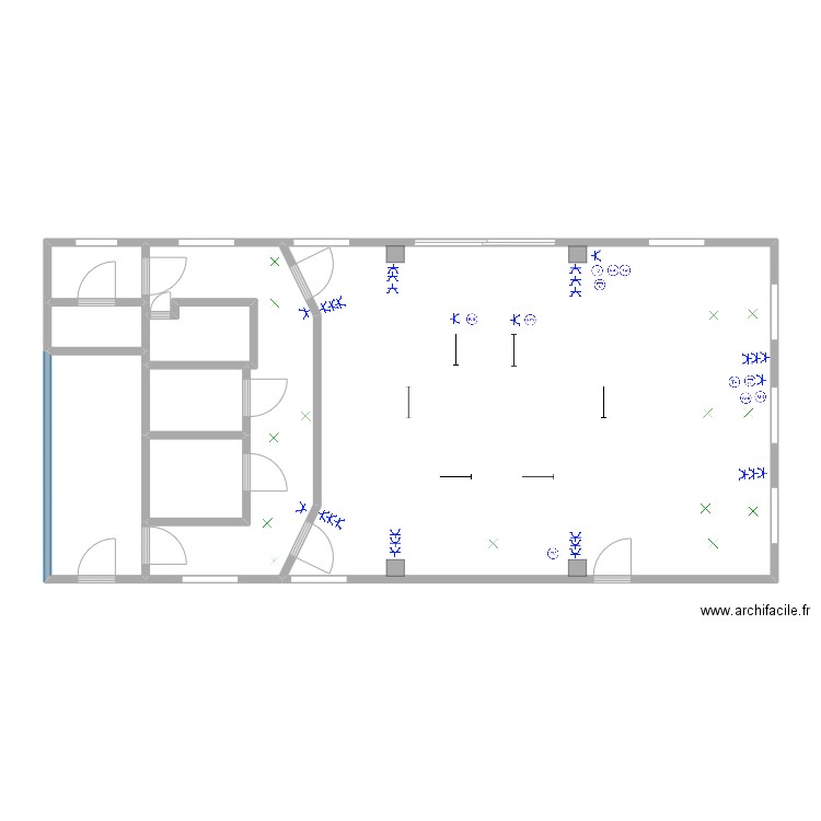 Bureau Eclairage. Plan de 0 pièce et 0 m2