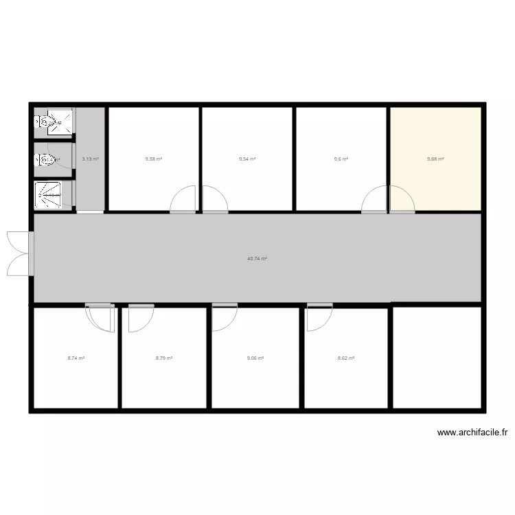 cours commune. Plan de 
