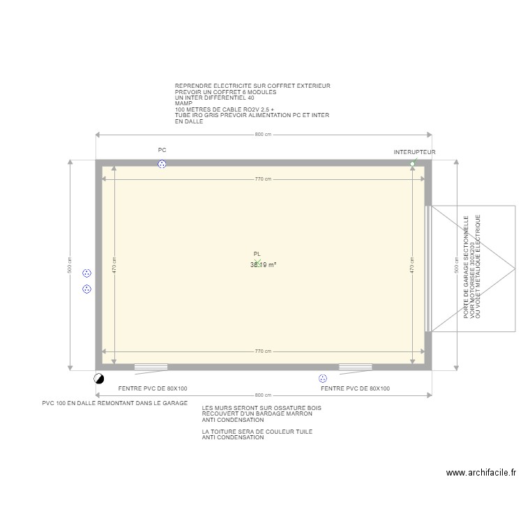 LANGINIER GILLES . Plan de 0 pièce et 0 m2