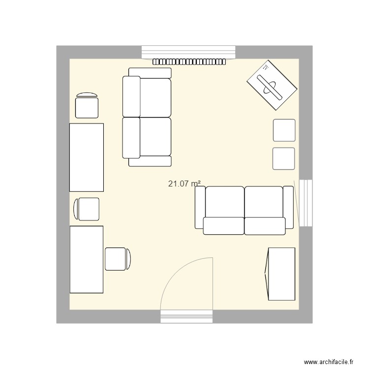 Plan salle de détente. Plan de 0 pièce et 0 m2