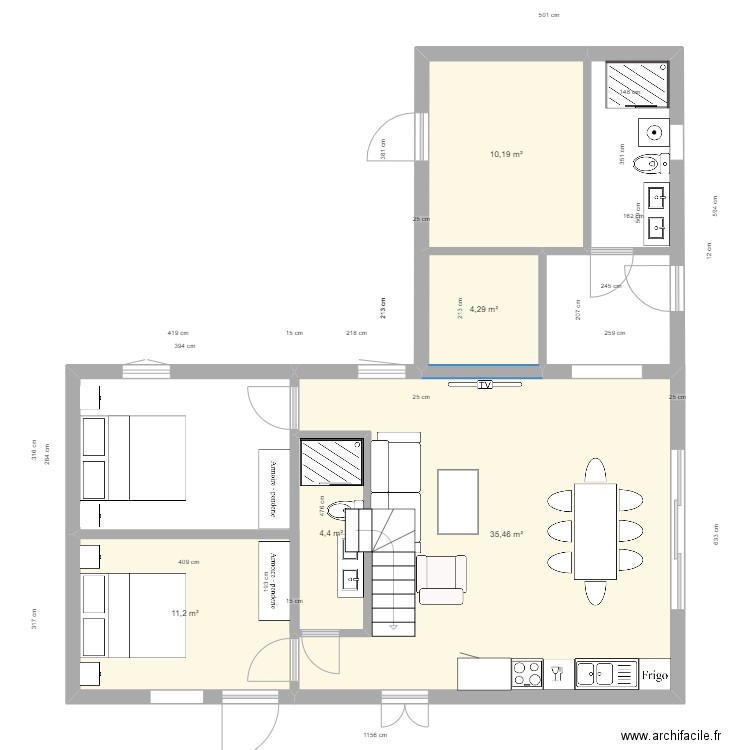 Closerie. Plan de 0 pièce et 0 m2