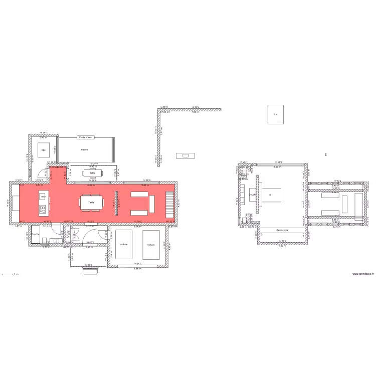 Maison Contemporaine. Plan de Maison Contemporaine. Plan de