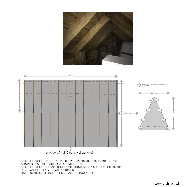 TOITURE POINTE. Plan de 0 pièce et 0 m2