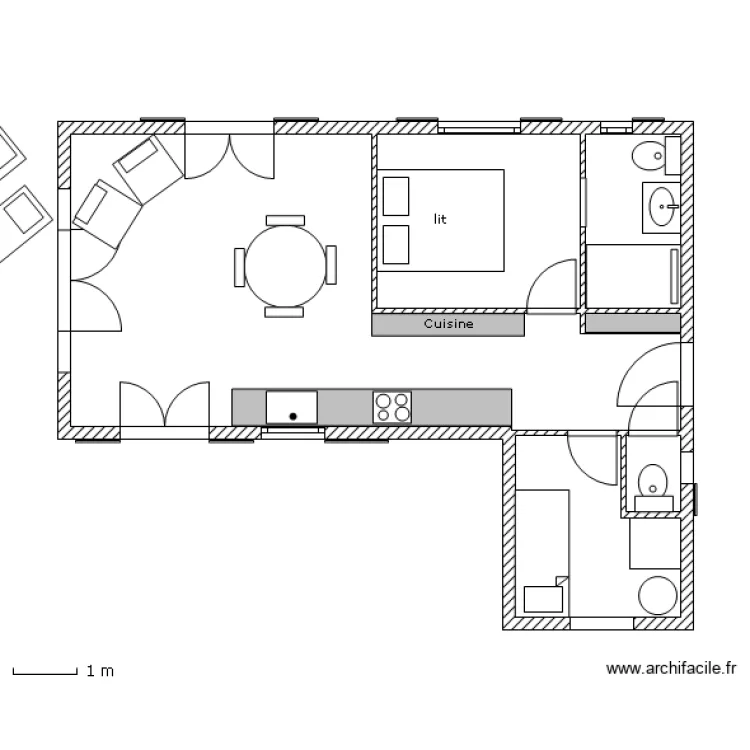 Le Pignier Petite Villa. Plan de 