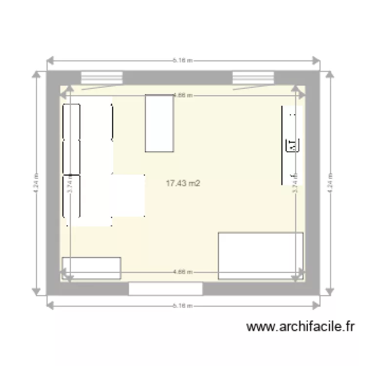 Salon 2. Plan de 