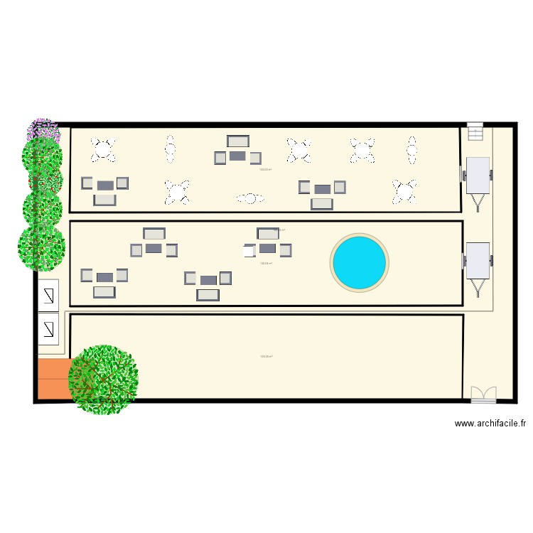 Flan 1. Plan de 0 pièce et 0 m2