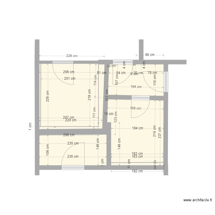 Salle de Bain Clermont dimensions. Plan de 0 pièce et 0 m2