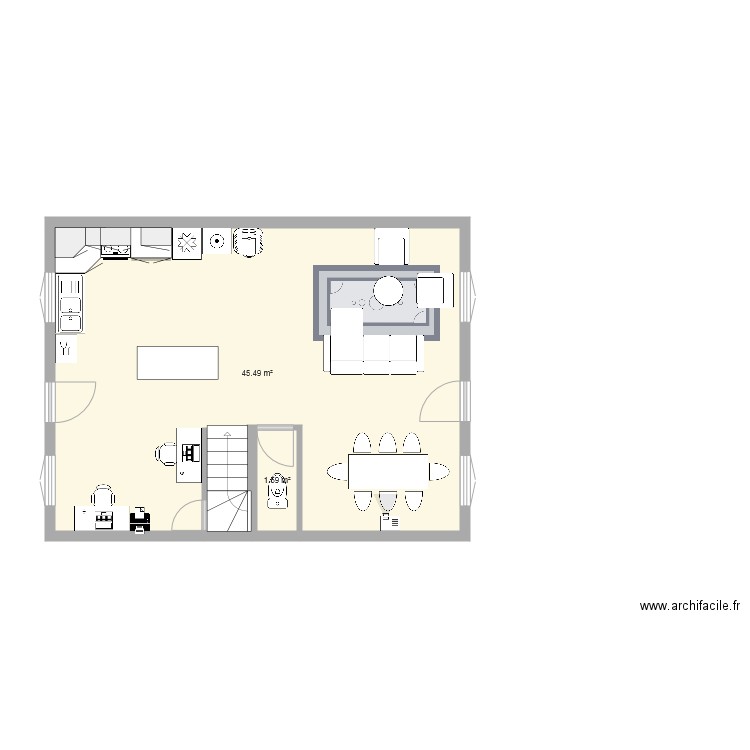 Romainville RDC. Plan de 0 pièce et 0 m2