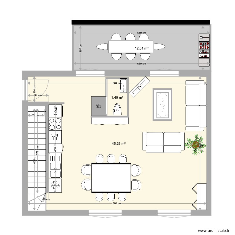 lançon . Plan de 0 pièce et 0 m2