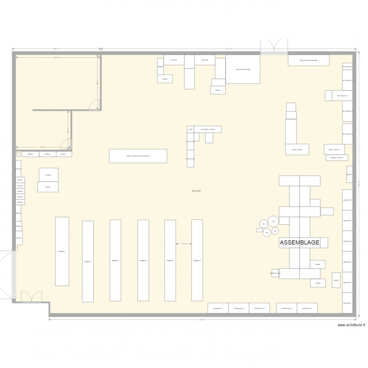 Atelier assemblage 1. Plan de 0 pièce et 0 m2