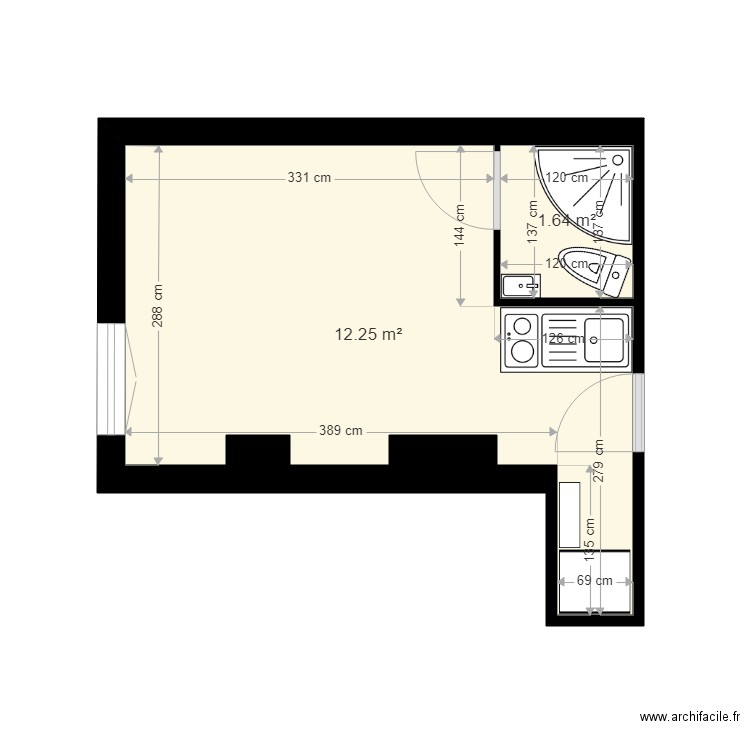 Chabrol. Plan de 0 pièce et 0 m2