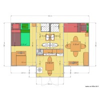 MODELE MONTANA 29M2 CONFIGURATION CHAMBRES DE JOUR ET DE NUIT