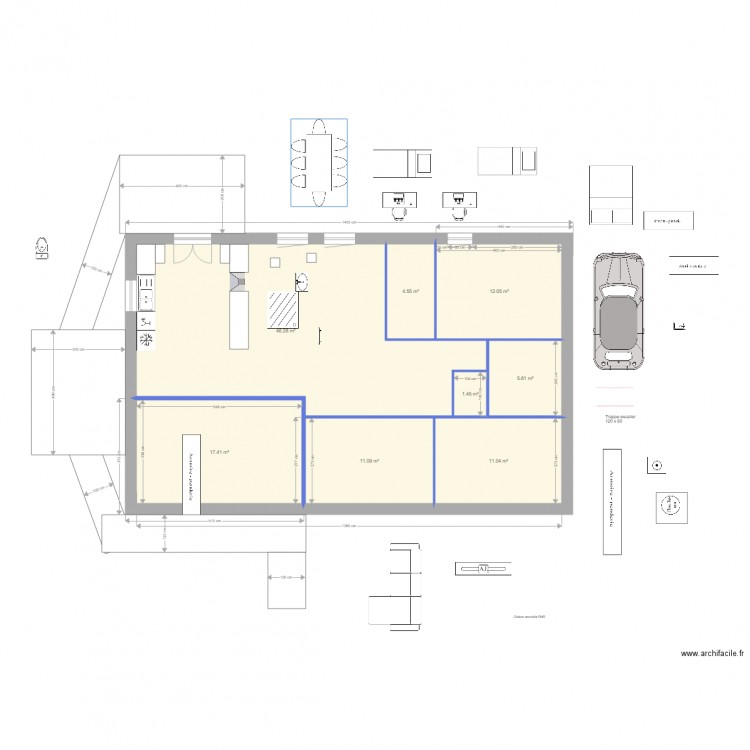 1er mars 2017 Garage Sud Est V2. Plan de 0 pièce et 0 m2