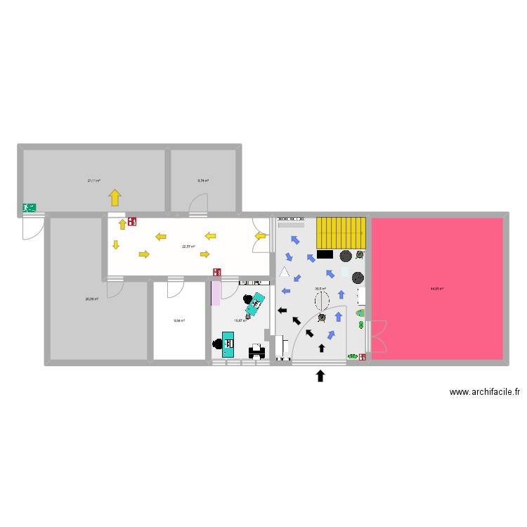 RDF accueil actuel. Plan de 0 pièce et 0 m2