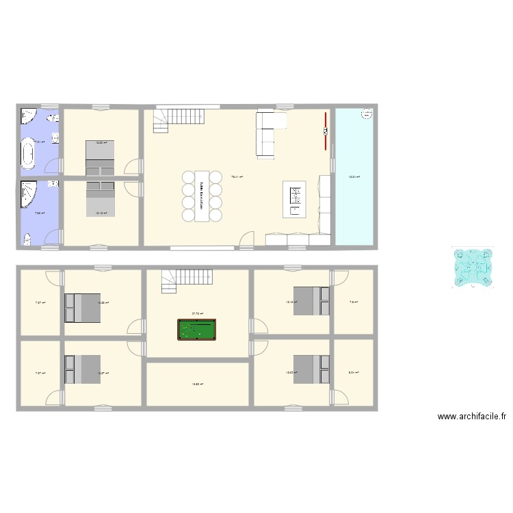 Grange. Plan de 0 pièce et 0 m2