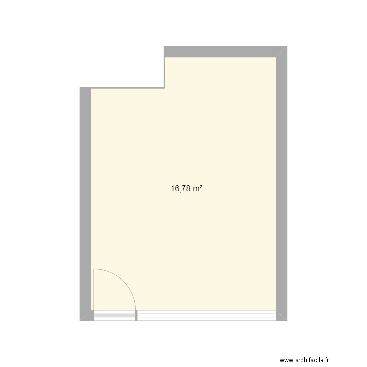 fond chaponniere 6 geneve. Plan de 1 pièce et 17 m2