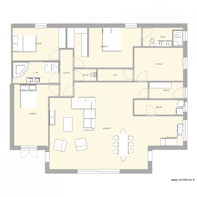 Maison2. Plan de 0 pièce et 0 m2