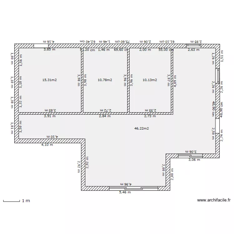 maison en bois n2. Plan de 