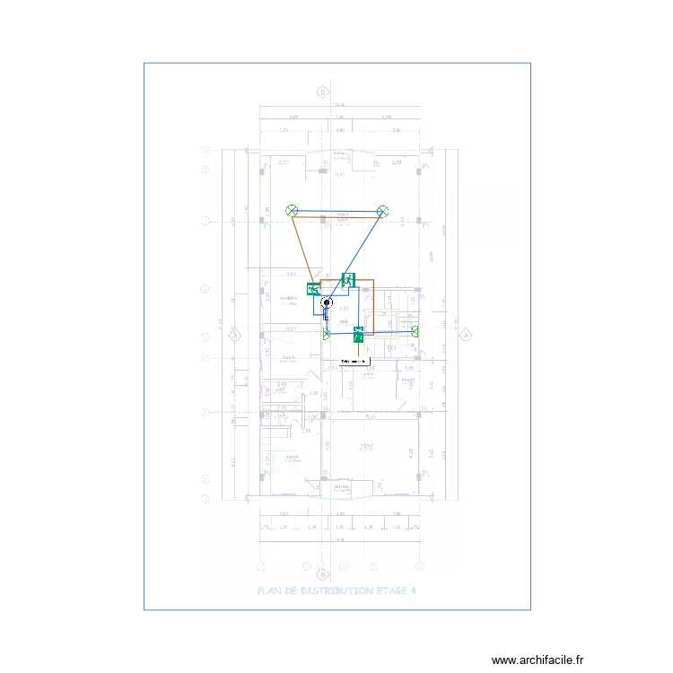 Eclairage de s&eacute;curit&eacute; &eacute;tage 4. Plan de 0 pièce et 0 m2
