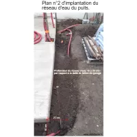 Implantation r&eacute;seau eau du puits plan deux
