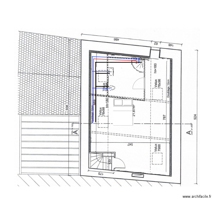 grenier plomberie F. Plan de 0 pièce et 0 m2