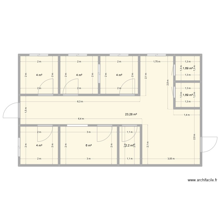 Plan chenil . Plan de 0 pièce et 0 m2