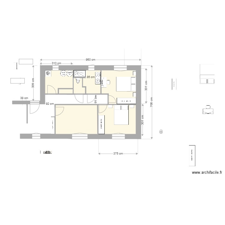 Guillaume Chambre 11. Plan de 0 pièce et 0 m2