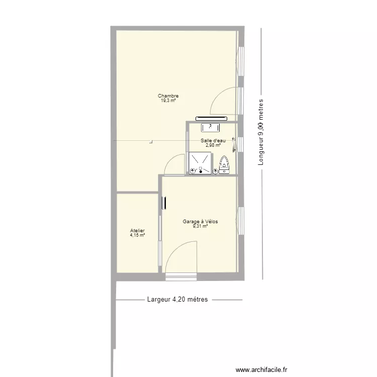 Cabanon . Plan de Cabanon . Plan de