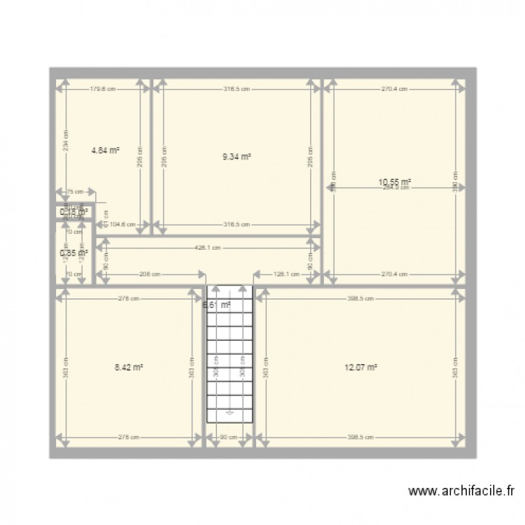 7rbm etage actu. Plan de 0 pièce et 0 m2