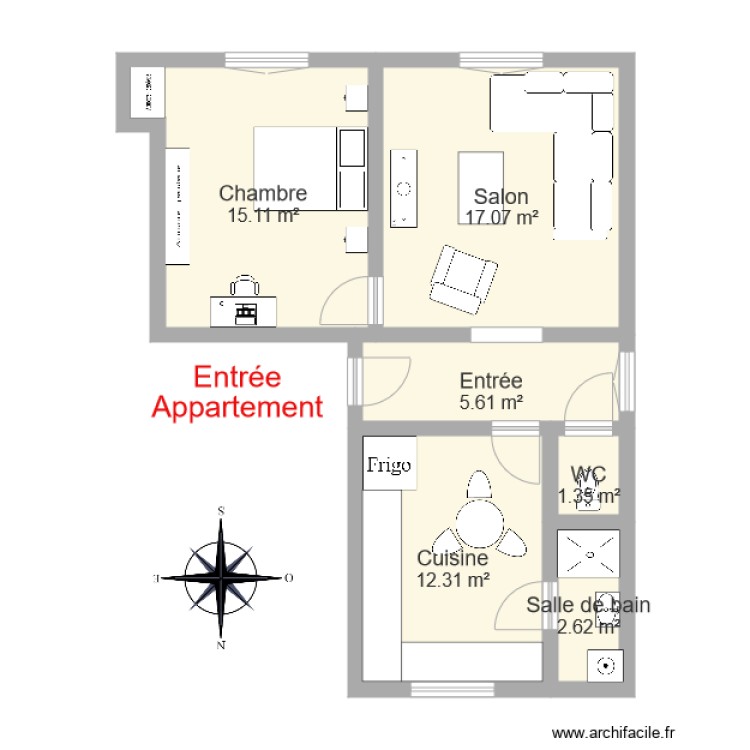 SCI SOLEDADE 1er arriere. Plan de 0 pièce et 0 m2