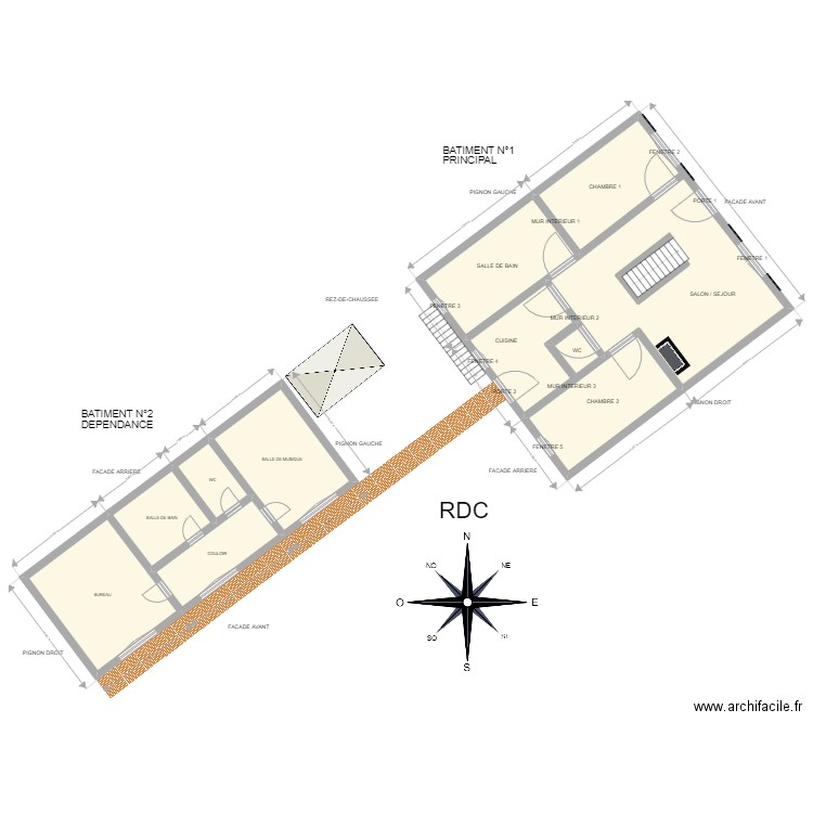 plan géoportail Vasquez Bronfman. Plan de 0 pièce et 0 m2