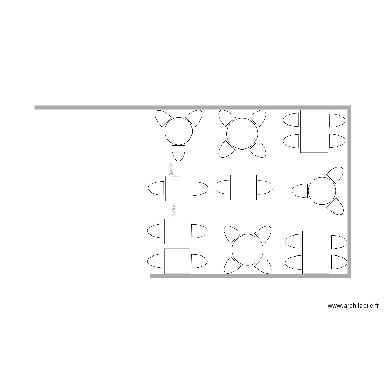 PLAN RESTAU. Plan de 0 pièce et 0 m2