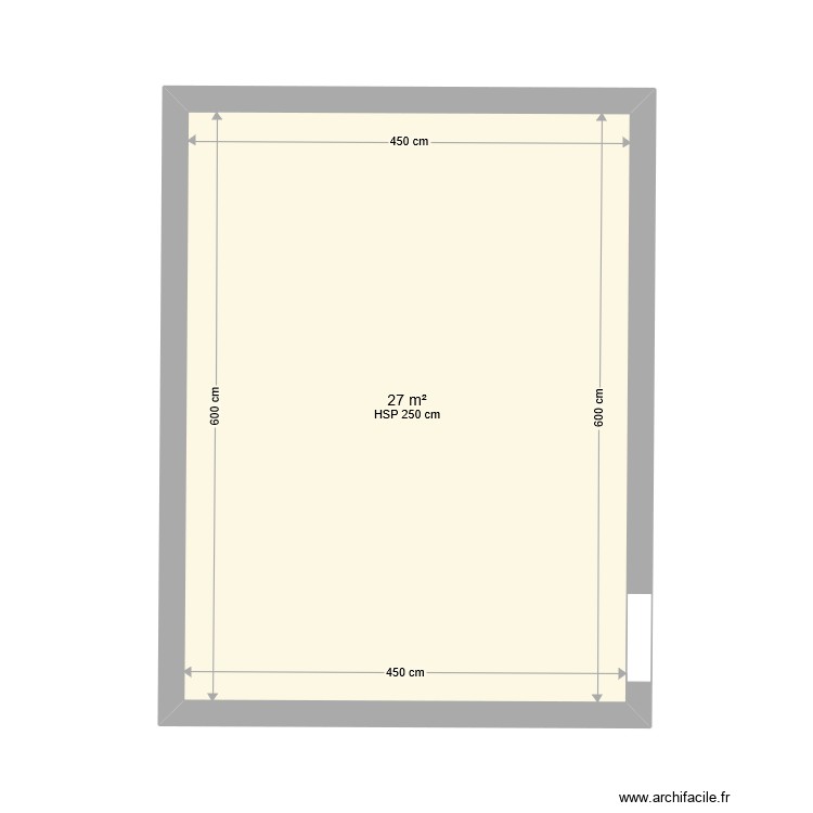 Archive1 - Plan 1 pièce 27 m2 dessiné par domarch
