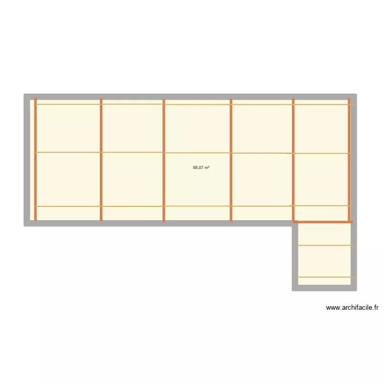 garage patrice. Plan de 1  et 58 m²