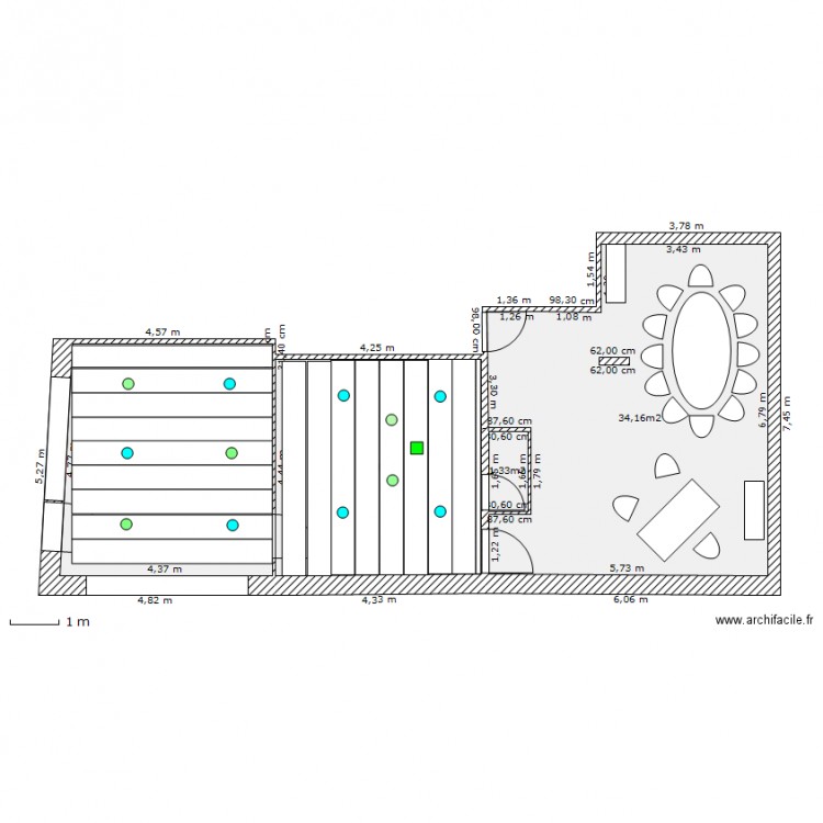 Eclairage  au 40. Plan de 0 pièce et 0 m2